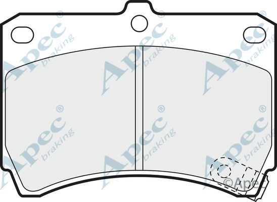 APEC BRAKING Bremžu uzliku kompl., Disku bremzes PAD684